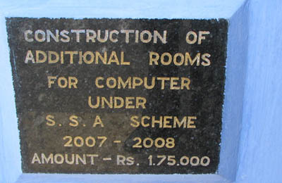 Construction of Additional Rooms for Comnputer under SSA 2007-2008.