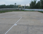 Fencing and basketball court, Holy Trinity Secondary School Moopakhar, Sutnga.